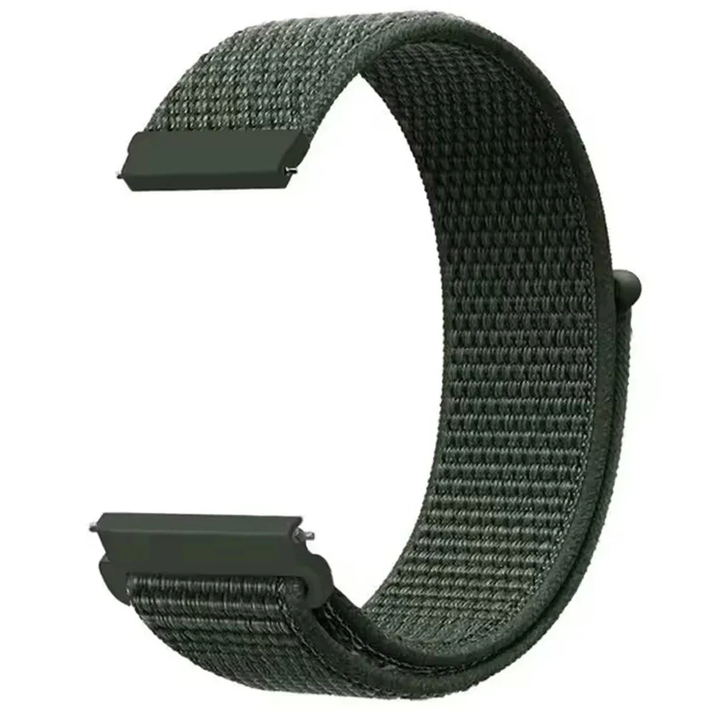 Nylon Loop Sports Watch Band Bracelet, Adjustable 20mm/22mm Strap