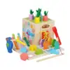 Montessori Educational Toy Set with Carrot Harvest Shape Sorting Activity Educational Learning Toys for Kids 1 Year Old Toddlers 6