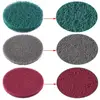 7 Inch Scrubber Scouring Pads Cleaning Kit Super Large Size Drill Powered Brush Tile Disc Pad Holder with 6 Scrubbing Pads 6