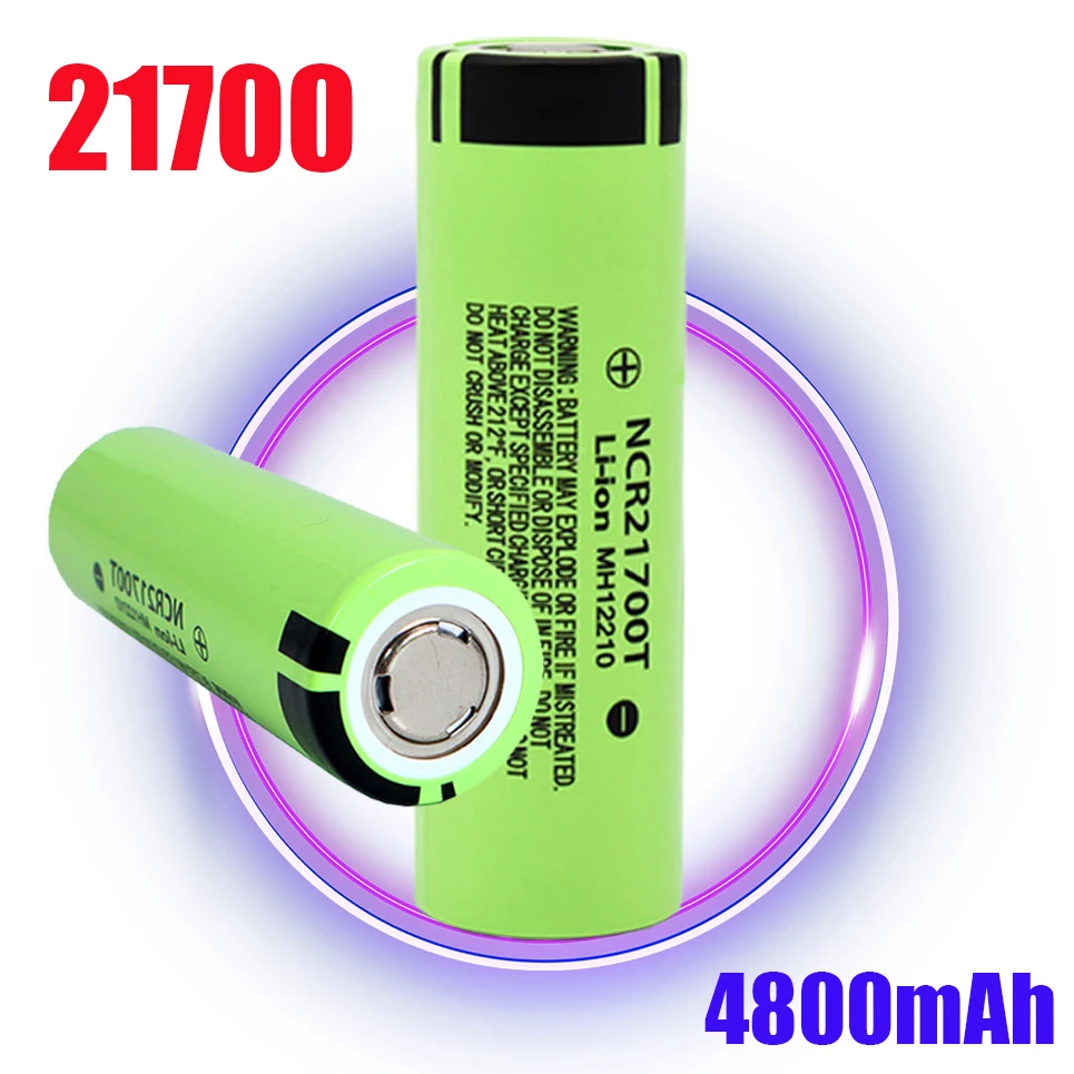 100% Новый оригинальный литиевый перезаряжаемый аккумулятор NCR21700T 4800 мАч 3 7 в 40 А с