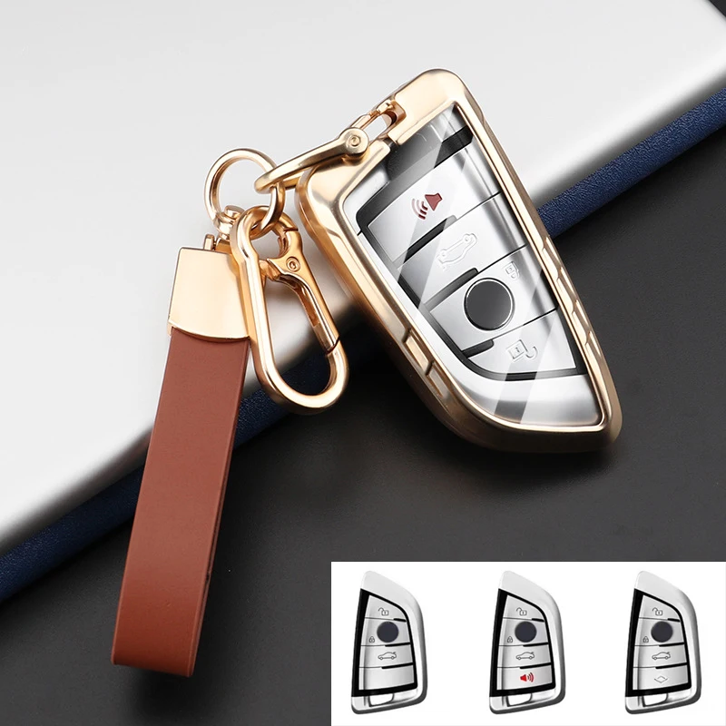 

Zinc Alloy TPU for BMW X3 X5 X6 F30 F34 F10 G20 G30 G01 G02 G05 F15 F16 1 3 5 7 Series Car Key Case Cover Keychain Accessories