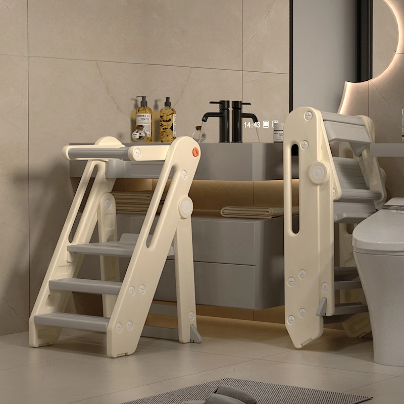 Montessori Learning Tower,Baby Washstand Step Stool,Foldable Children's Ascending Stool, Handwashing Pedal Stair Stool Kids Step