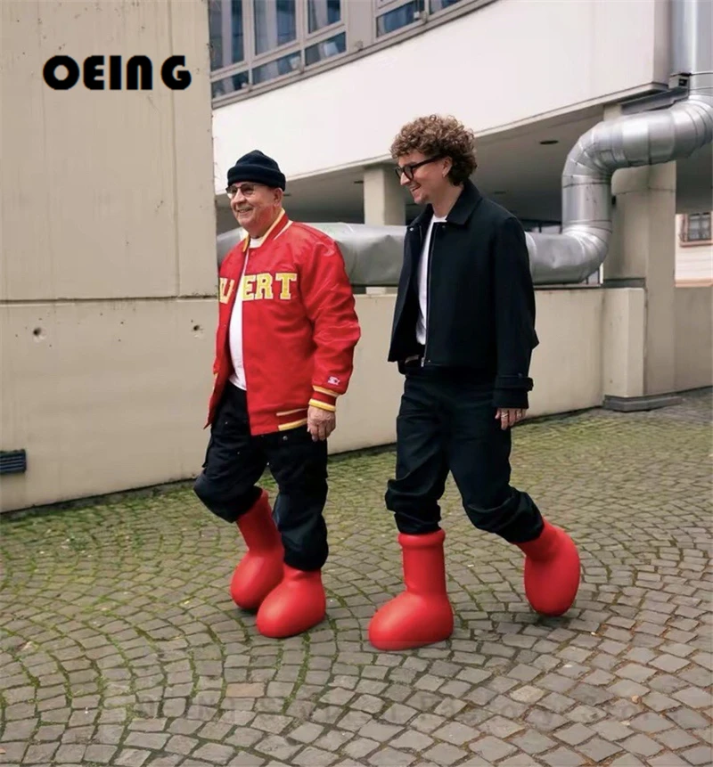rain boot red