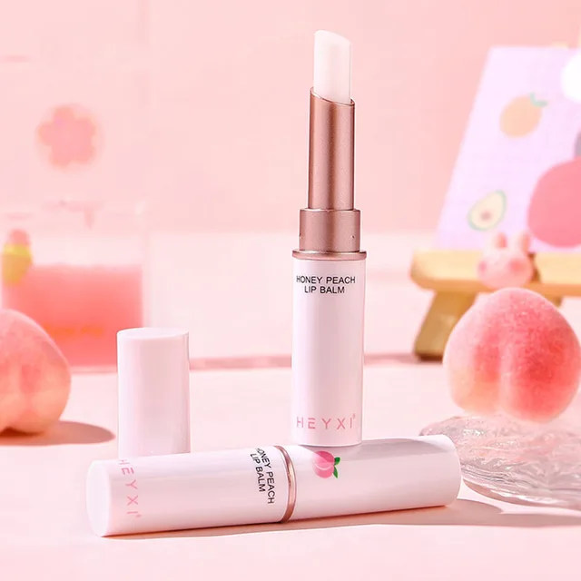 18374-67cfbb.jpg Honey Peach Lip Balm Color Change Lipstick Lips Plumper Moisturizing Hydrating Nourishing Beauty Lips Skin Carae Cosmetics