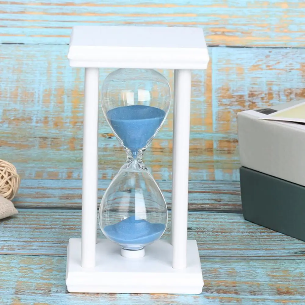 45/60min Clocks Hourglasses Timer Sand Clock Wooden Sandglass Xmas Gift Desktop Ornaments Shower Timer Kitchen School Home Decor 2