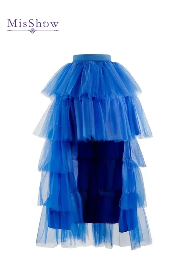 bluelea Tulle tiered skirt ブルレア チュール Light BLUE Tiered Tulle Skirts Women's Layered Tulle Skirt