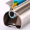 1 Pc Stainless Steel Toothpaste Squeezer Tube Roller Toothpaste Seat Holder Stand Press Manual Facial Cleanser Dispenser Tool 6