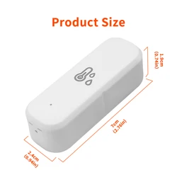 Smart WiFi Temperature and Humidity Sensor with App and Voice Control (1 pcs Sensor)