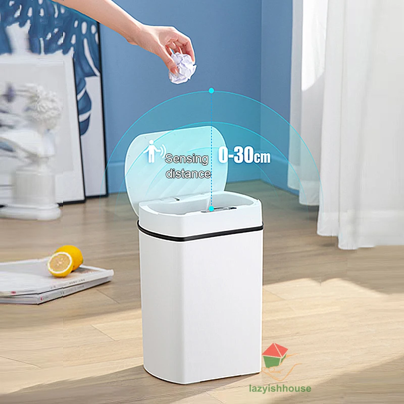 Cubo de basura inteligente de alta calidad con Sensor de movimiento, cubo  de basura de cocina, cubo de basura inteligente compacto - AliExpress