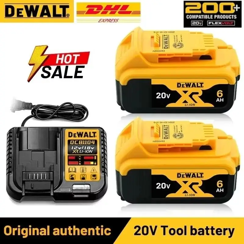 Original Battery 20V/60V 6Ah 9Ah MAX FlexVolt for DCB606 DCB200 DCB205 DCB206 DCB209 DCB182 Power Tool