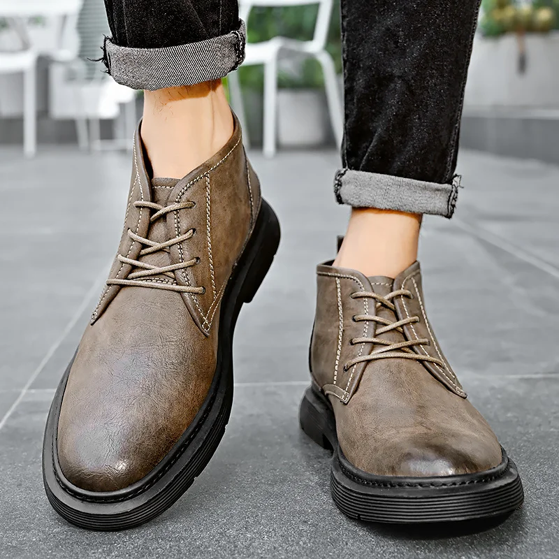 Lässige Martin-Stiefel, Schuhe für Herren, leichte Turnschuhe, Sport, Outdoor, Slip, bequem_voghion.com