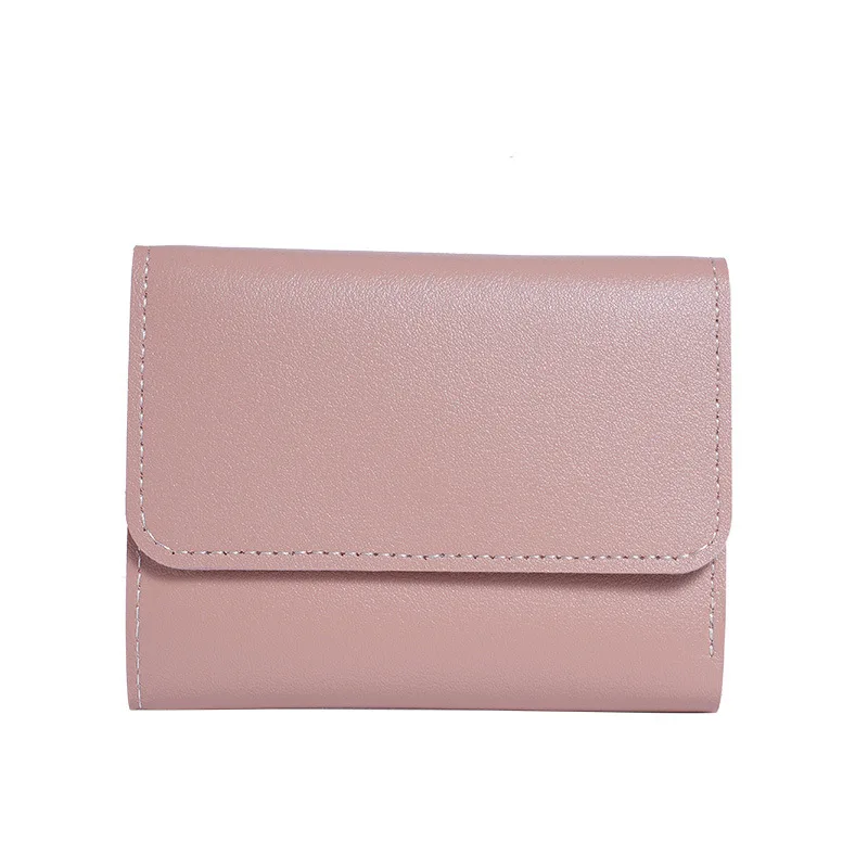 Wallet Card Holder Card Holder Coin Purse Credit Card Holder Card Wallet Women's Wallet Multifunctional Short Slim Zipper Tri-Fold Design Smooth Surface Mini Organize