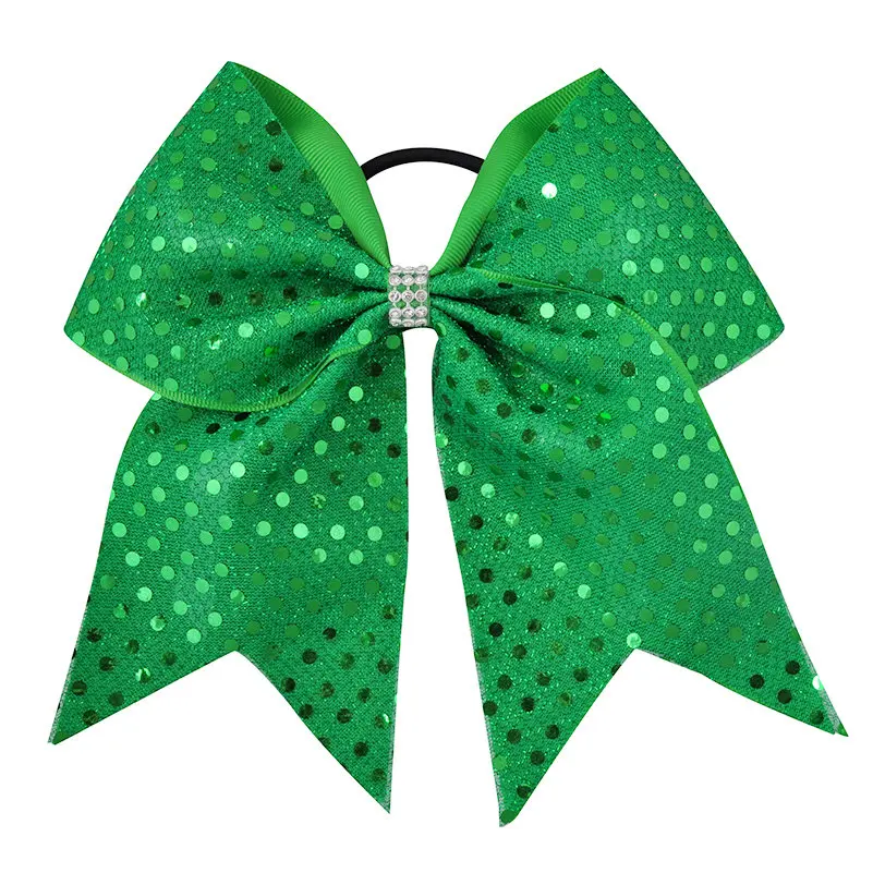 Women’s Large Bling Glitter Hair Bow with Diamond Accents