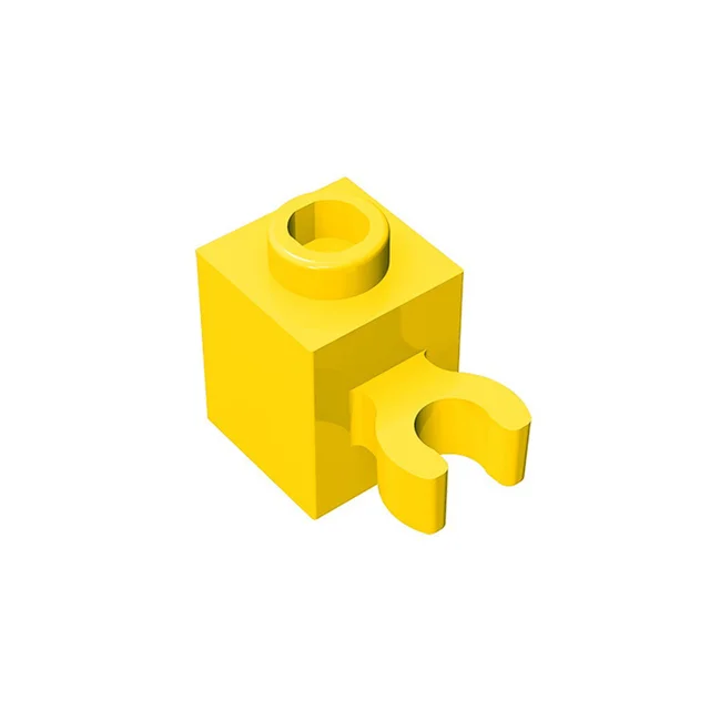 20pcs MOC Parts 60475 30241 Brick Modified 1 x 1 with Open U Clip Compatible Bricks DIY Assmble Building Blocks Particle Kid Toy 4