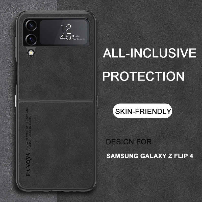 Custodia Protettiva In Pelle Per Telefono Per Samsung Galaxy Z Flip 4 Custodia Antiurto Custodia Protettiva Per La Pelle Samsung Galaxy Z Flip 5/Z Fli