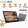 2025 New CHUWI UBook X 12 Inch Windows 11 Tablets Intel Celeron N4120 2K IPS LPDDR3 12GB RAM 512GB SSD ROM 2.4G/5G WIFI 8800mAH 1