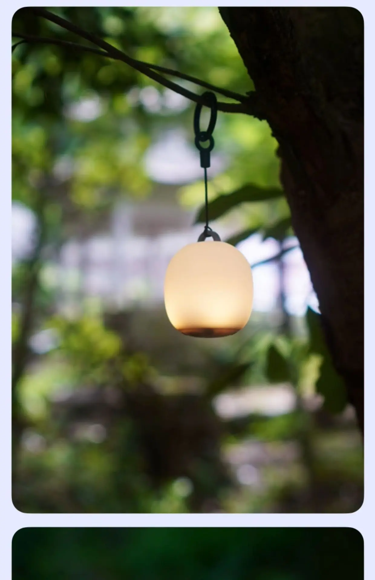 1/2 Stück Camping-Lichter, Extrusionslichter, niedliche eiförmige, weiche Silikonlichter, geeignet für den Außenbereich, wiederaufladbare Lampe – Detail 4