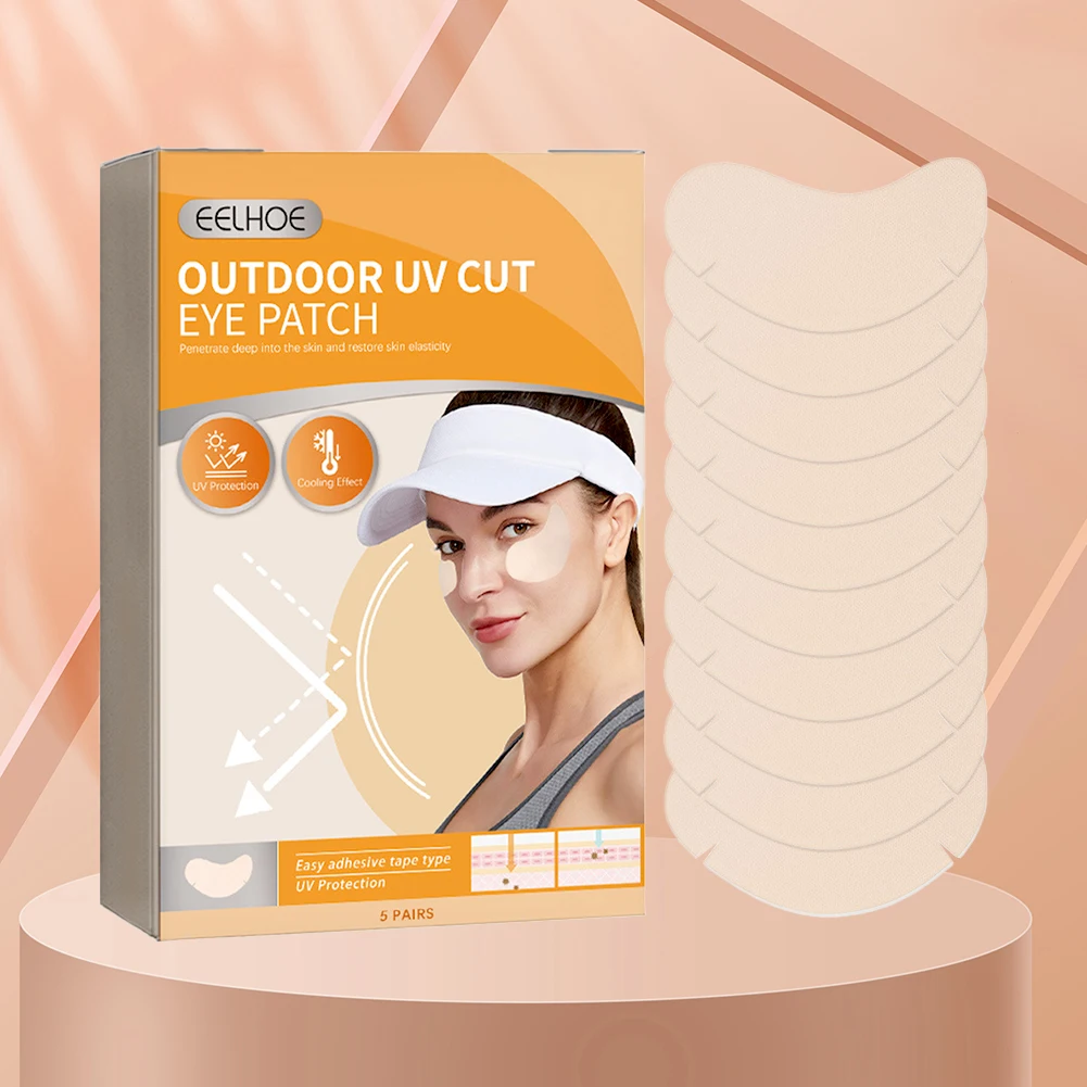 Sun Protection Eye Patch Reduce Freckles UV Eye Sticker Natural Outdoor UV Patch Anti-aging Patches for Facial Sunscreen
