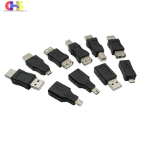 (1-10 ชิ้น) ตัวแปลง USB 2.0 คอนเนคเตอร์ Type A Male ถึง A Female/B Male/Mini/Micro USB สำหรับเครื่องพิมพ์/ชาร์จโทรศัพท์/ซิงค์ข้อมูล 1