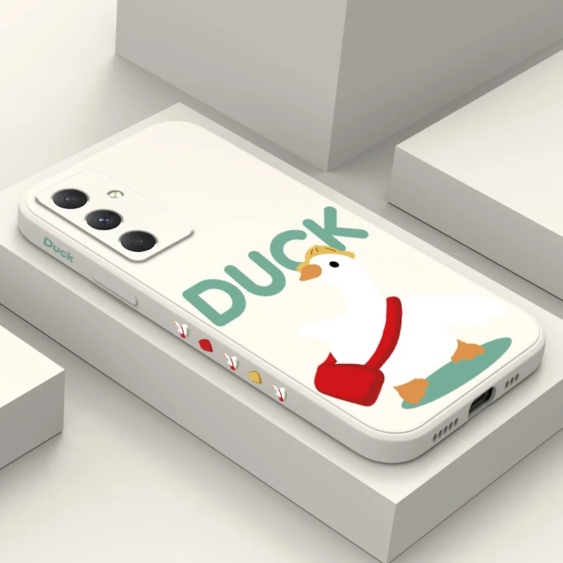 Well Behaved Duck Phone Case For Samsung Galaxy A55 A35 A25 A15 A16 A06 A05 A05S A54 A34 A24 A14 A04 A04S A04E 4G 5G Cover