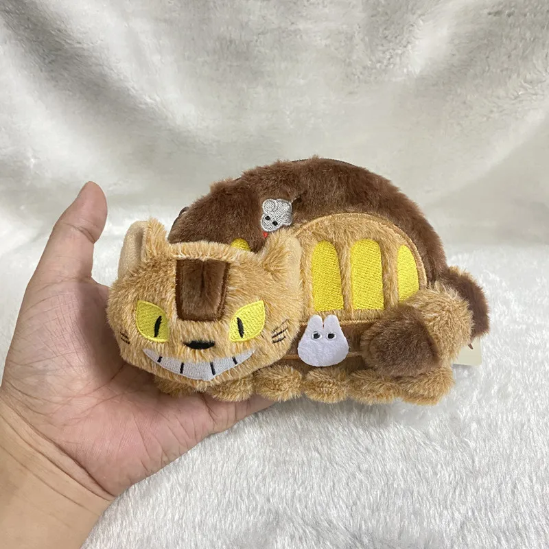 

My Neighbour Bus Plush Doll Key Chain Kawaii Backpack Pendant Japanese Animation Fluffy Soft Stuffed Coin Purse Gifts