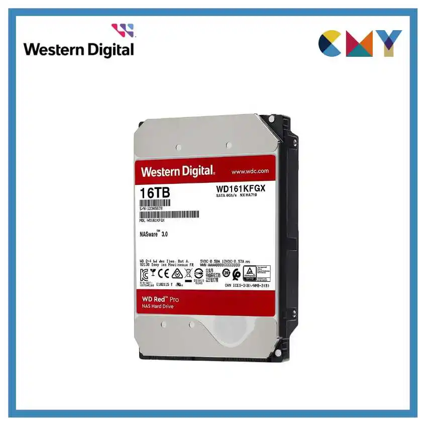100% Original Western Digital WD Red Pro 16TB 3.5 HDD NAS Internal Hard Drive SATA 7200 rpm WD161KFGX