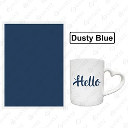 Vibrant 12-Color Laser Marking Paper for Engraving and Cutting on Ceramics, Glass, and Stone (1x Dusty Blue)