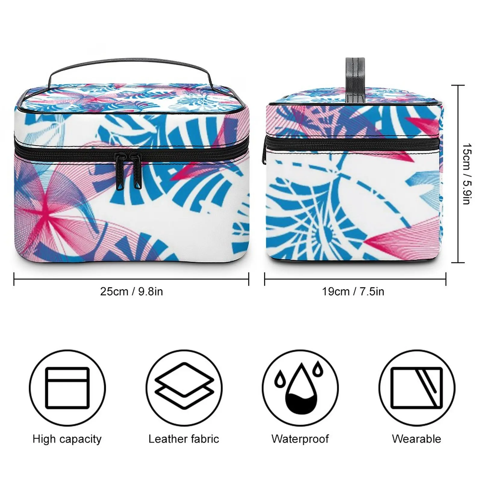 Customized Pattern Makeup Bag Portable Makeup Pouch Women Multifunction Cosmetic Bag Toiletries Organizer Storage Wash Bag