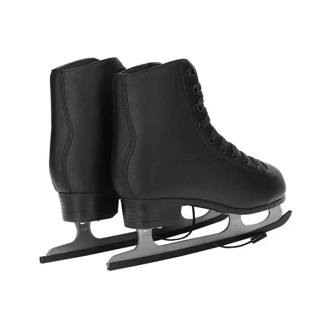 Обувь для фигурных Коньков из натуральной кожи, профессиональная термостойкость, теплая, утолщенная, кроссовки для катания на коньках с настоящим ледяным лезвием, размер 30-46