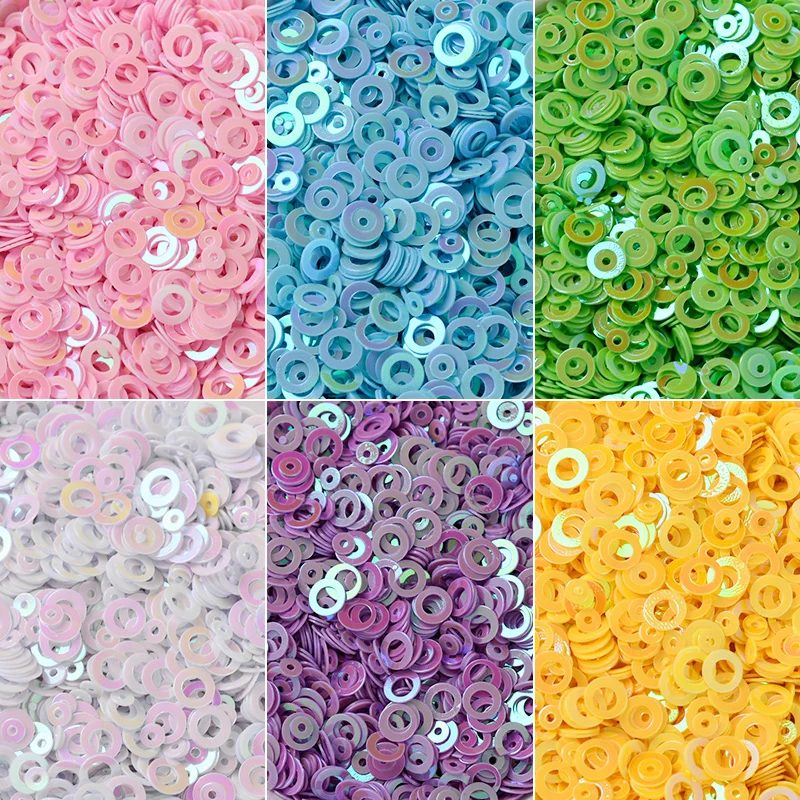 

20g/Bag Round 5mm PVC Heart Confetti Glitter Sequins For Crafts Nail Art Decoration Paillettes Sequin DIY Sewing Accessories Gir