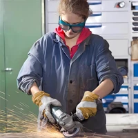 Cowhide Leather Work Gloves, Heavy Duty, Welding & Driving