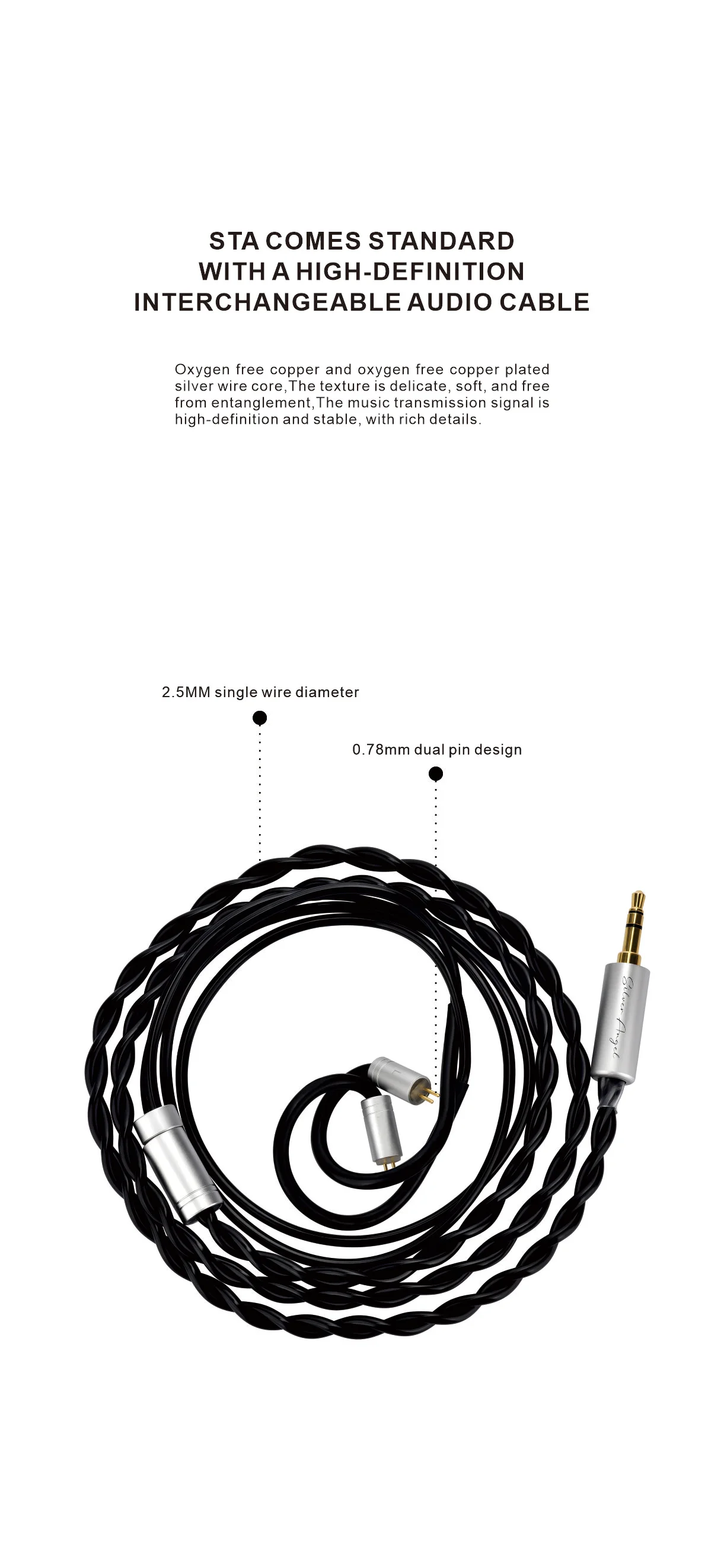 TFZ EarAcoustic Audio Silver Angel STA-Pro 10MM +6MM Polymer Diaphragm HiFi Music Monitor DJ Studio Audiophiles In-Ear Earphones