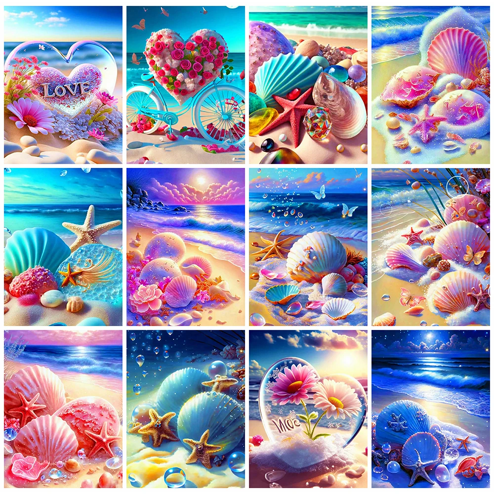Evershine-Diamond-Mosaic-Full-Square-Seaside-Diamond-Painting-Landscape ...