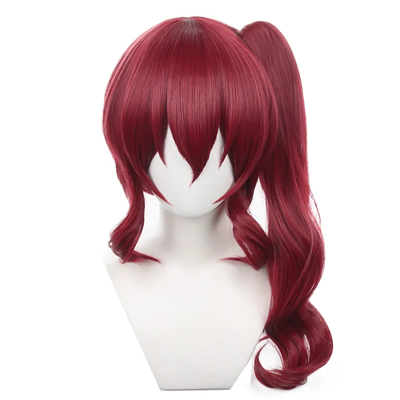 

Anime Bungo Stray Dogs 4th Teruko Okura Cosplay Wig Red Ponytail Long Hair Hunting Dogs Gasp of The Soul Girls Women Accessory