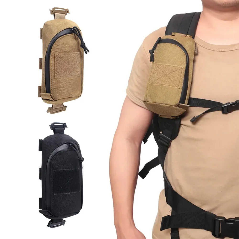 전술 몰리 파우치 군사 EDC 도구 가방, 전화 파우치, 사냥 액세서리 가방, 어깨 스트랩 팩, 야외 하이킹용 컴팩트 가방