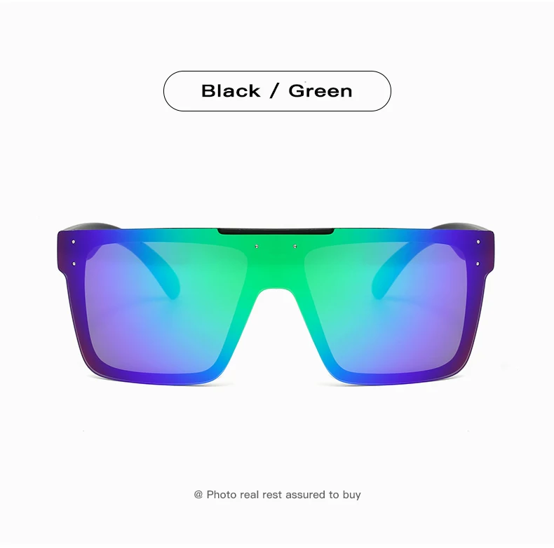 KAROS Sonnenbrille mit großem Rahmen und UV400-Gläsern, moderner Twist für Damen und Herren, perfekt für Strandurlaub und Poolpartys – Detail 12