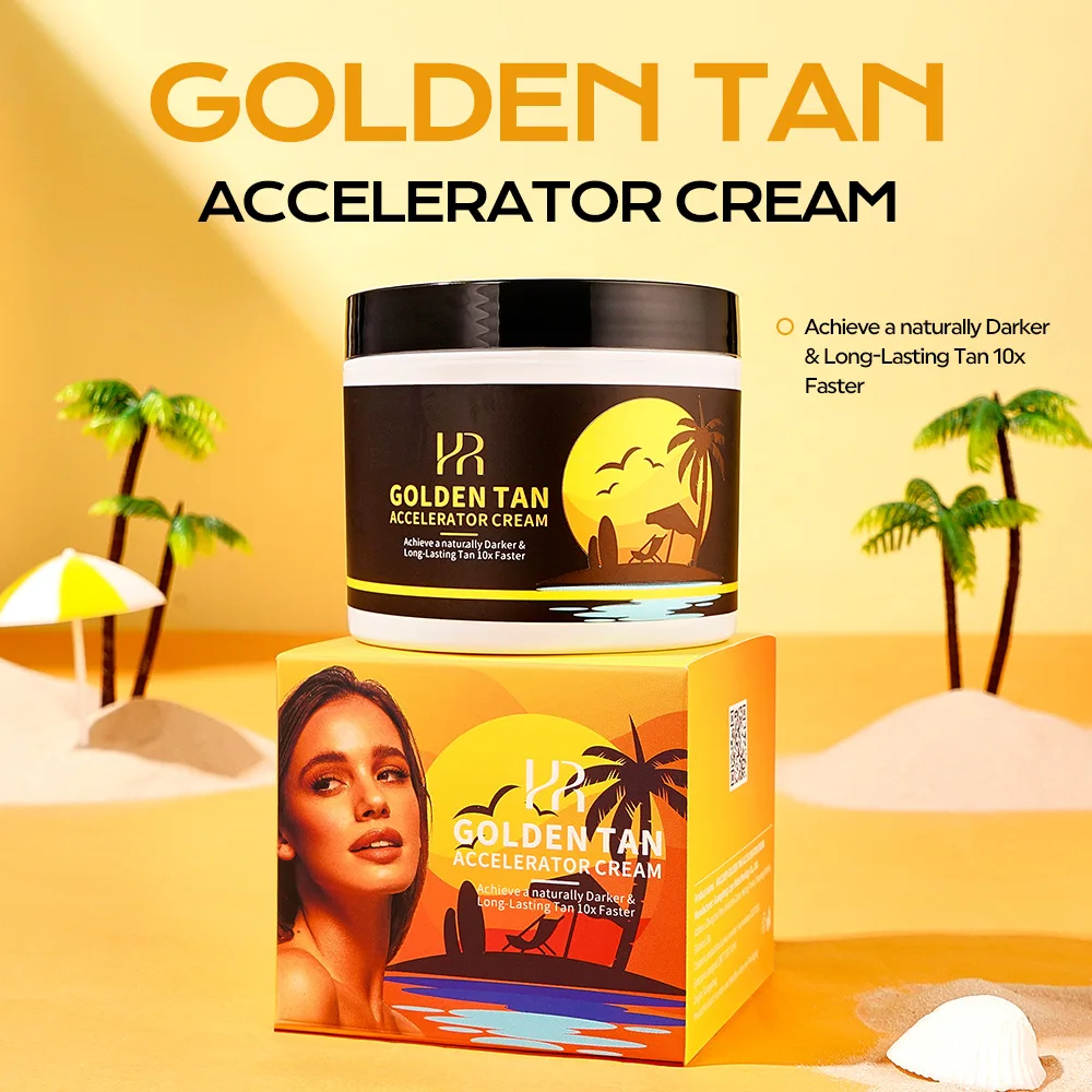 Golden Black Acceleration Cream Body Sun Free Bath Moisturizing Skin Facial Self Tanners Blackening Cream