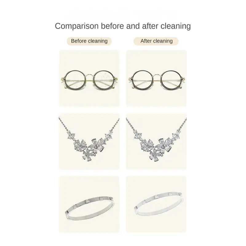 50ml Ultrasonic Special Cleaning Liquid Cleaning Machine To Wash Glasses Watch Jewelry Cleaning Artifact Cleaner Free CleanCloth 6