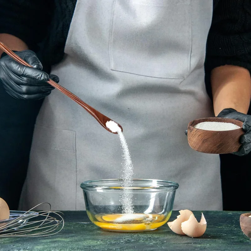 2Pcs Long Handle Large Natural oval spoon set Spoon Tableware Ellipse Ladle Set Eco Friendly Spoon Tableware For Kitchen Tool