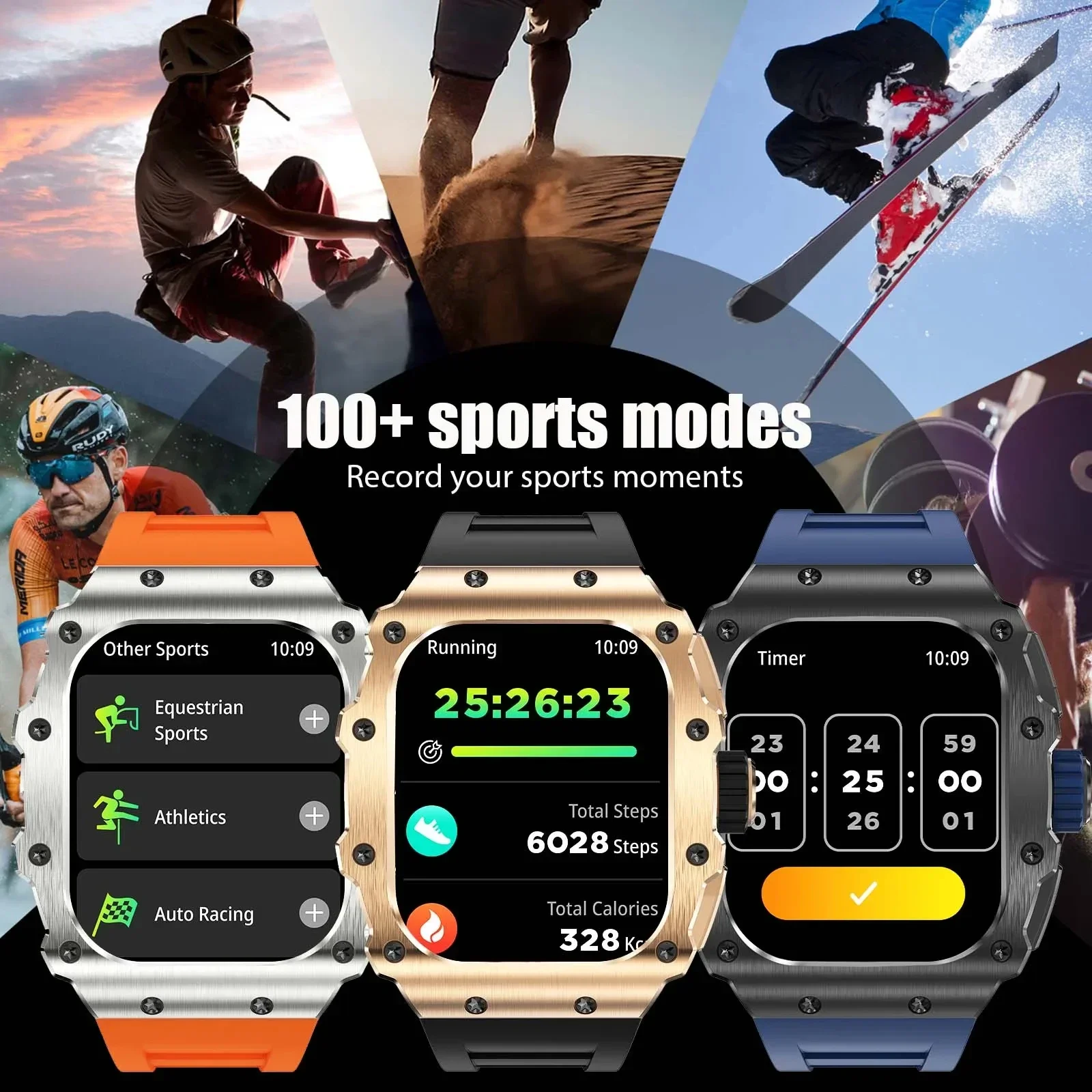  ũ M3  Ʈ ġ,  AMOLED ÿ ÷, IP68 ,  ȭ,  Ʈġ, 2.0 ġ, 2024 ǰ