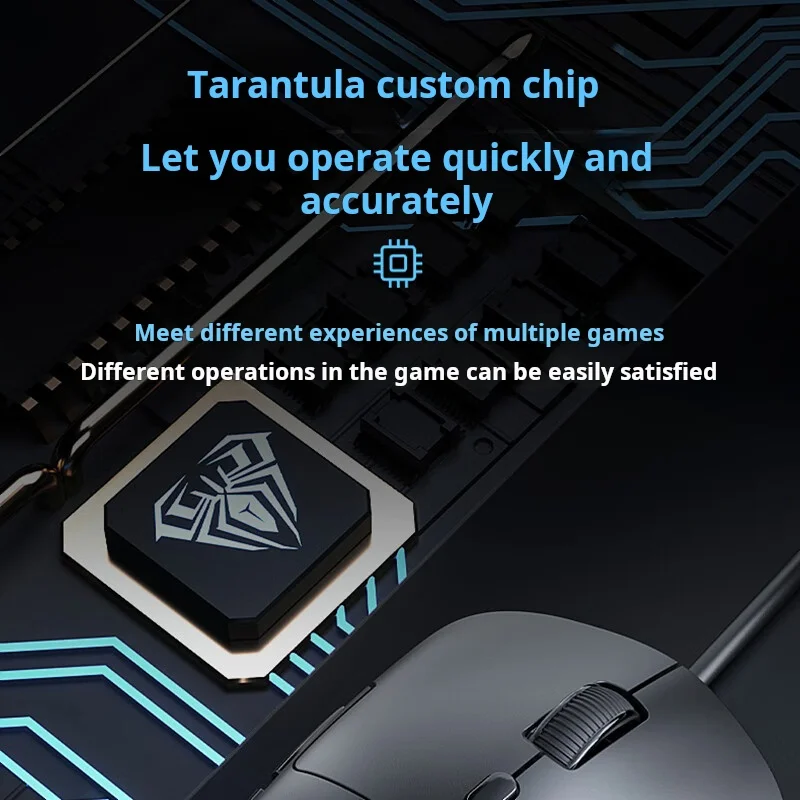 AULA S35 Wired Gaming Mouse 1000HZ Rate of Return Macro Programming Drive Ergonomic Esports Peripherals Laptop Desktop Computer