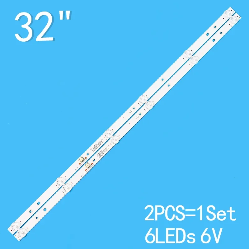 New 2PCS/lot 580mm 6LEDs 6V For LED32K1000A LED32E330C KKTV D32C K32K5 K32 LED32F1000 RF-BK320E300-0601S-03 SZKK32D06-ZC22AG-08 new 2pcs lot 580mm 6leds 6v for led32k1000a led32e330c kktv d32c k32k5 k32 led32f1000 rf bk320e300 0601s 03 szkk32d06 zc22ag 08