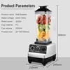 4500W Blender Professional Fruit Food Processor Commercial Grade Timer Ice Smoothies Blenders Ice Smoothies Durable Blenders 6