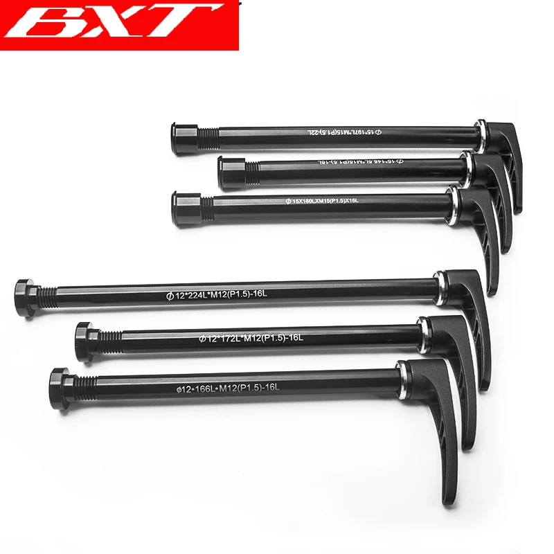 Bicycle alloy Thru axle Skewer 142*12mm Quick Release Bucket Shaft lever for MTB Mountain Bike Aluminum skewers for frame