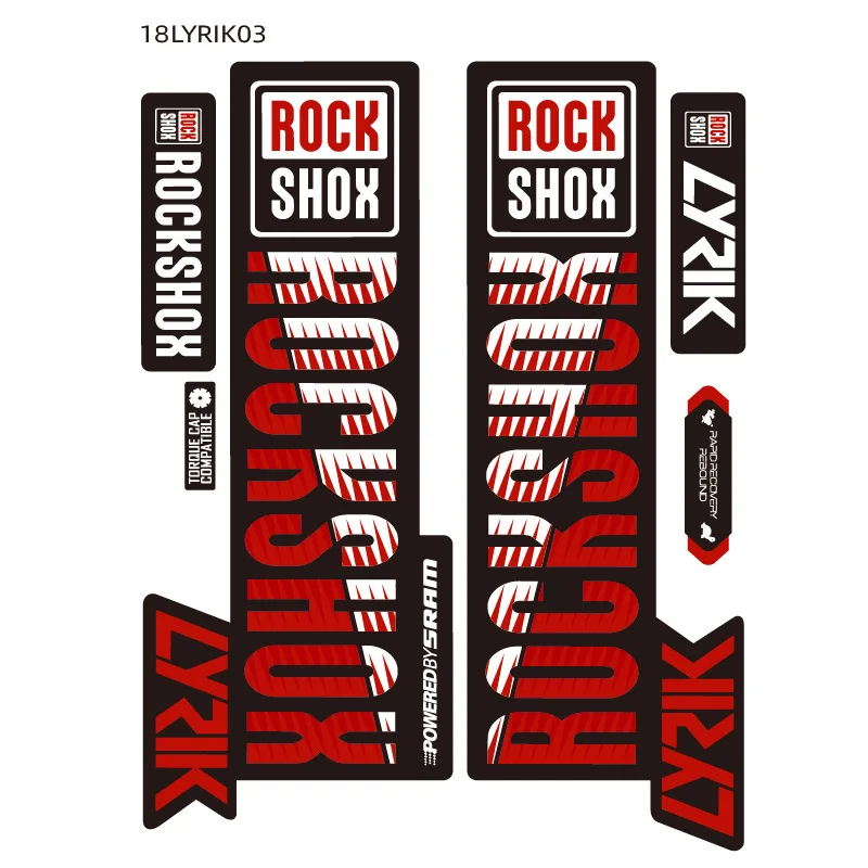 

1PC Bicycle Front Fork Reflective Sticker Shock Absorber Sticker Mountain Bike ROCK-SHOX PIKE MTB Modified Decoration Protection