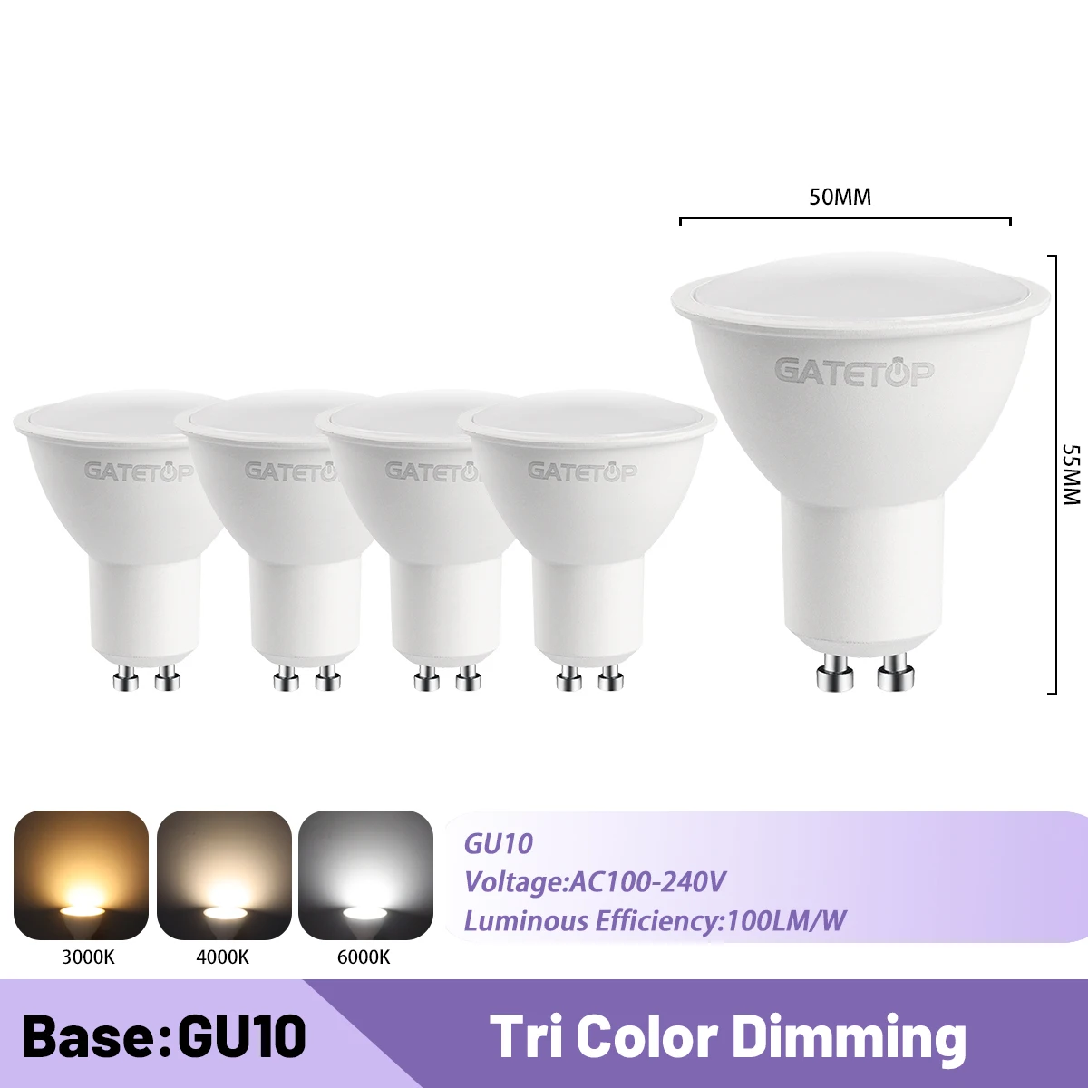5pcs GU10