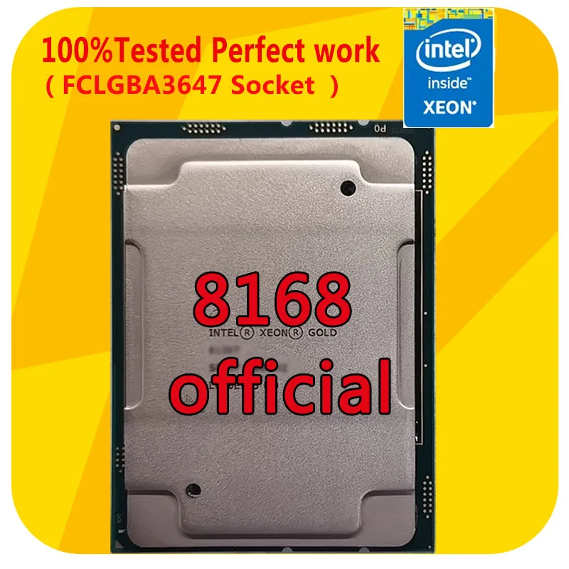Процессор Xeom 8168 Platinum 2 7 GHZ 24C/48T 33MB CPU 205W LGA3647 для материнской платы 3647 |