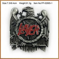 Retro Zinc Alloy Music Band Belt Buckle with Pewter Finish for 4cm Belts | BuckleClub (Music buckle I)