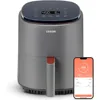 Air Fryer 4 Qt, 7 Cooking Functions Airfryer, 150+ Recipes on Free App, 97% less fat, Dishwasher-safe, Smart, Truffle Gray 1