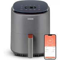Air Fryer 4 Qt, 7 Cooking Functions Airfryer, 150+ Recipes on Free App, 97% less fat, Dishwasher-safe, Smart, Truffle Gray 1